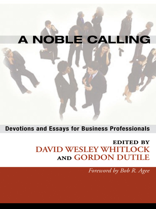 Title details for A Noble Calling by David W. Whitlock - Available